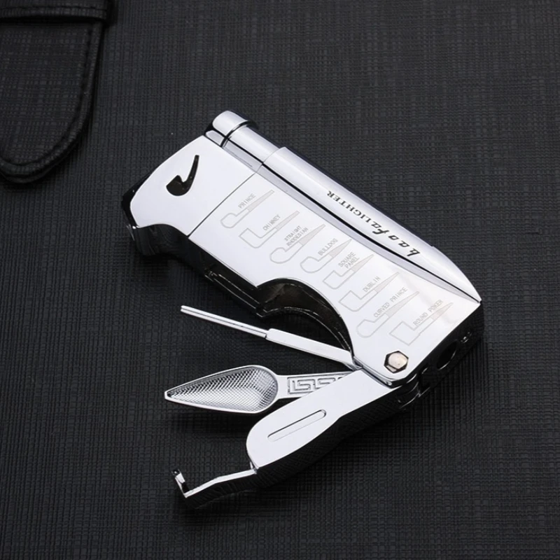 

Multifunction Pipe LighterButane Lighter with Tool Compact Optional Gift Box Available Refillable Butane Gas Lighters Smoking