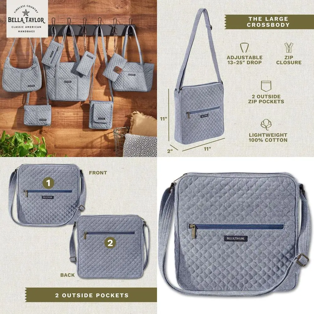 

Women's Large Crossbody Shoulder Bag with Adjustable Strap for Everyday Use