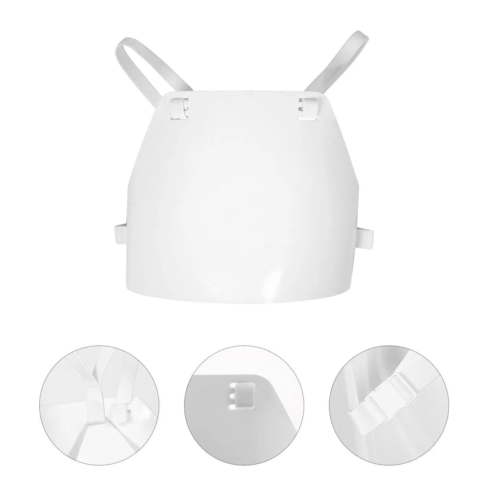 Fencing Chest Protector Plastic Breastplate Lightweight Sports Protective Gear Chest Guard Pad for Practice School Club