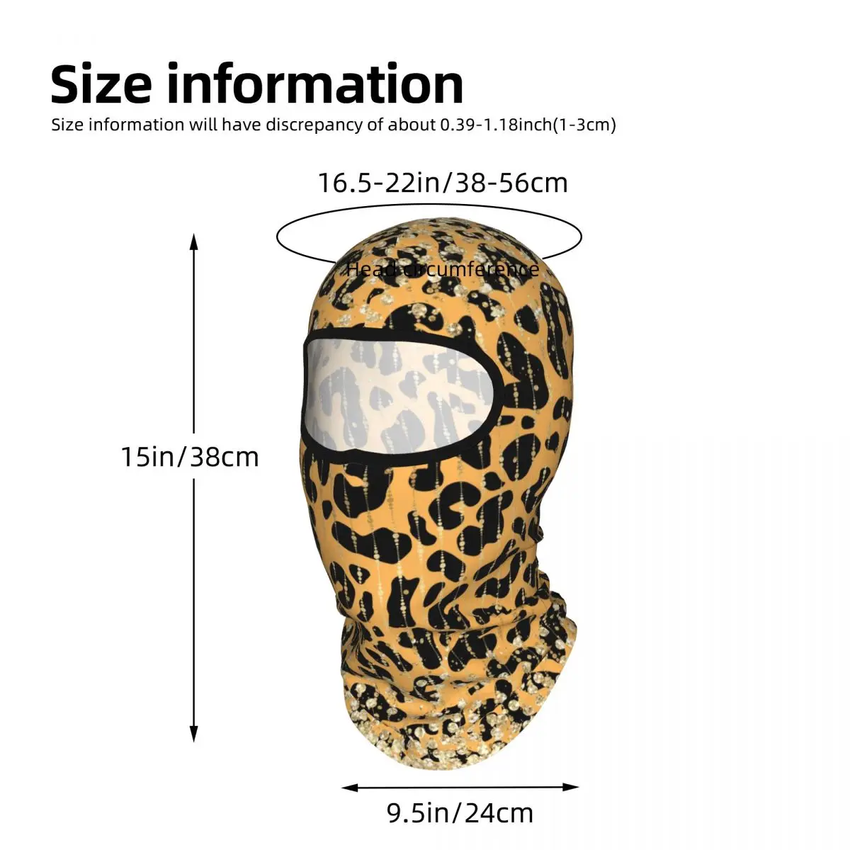Leopard Print Outdoor Cool Sunscreen Motorcycle Face Moto Biker Wind Cap Mask Stopper Windproof Bicycle Cycling Headgear