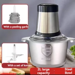Garlic Peeling Machine Household Small Multi-functional Electric Garlic Pepper Chopped Blender Meat Grinder Food Processor