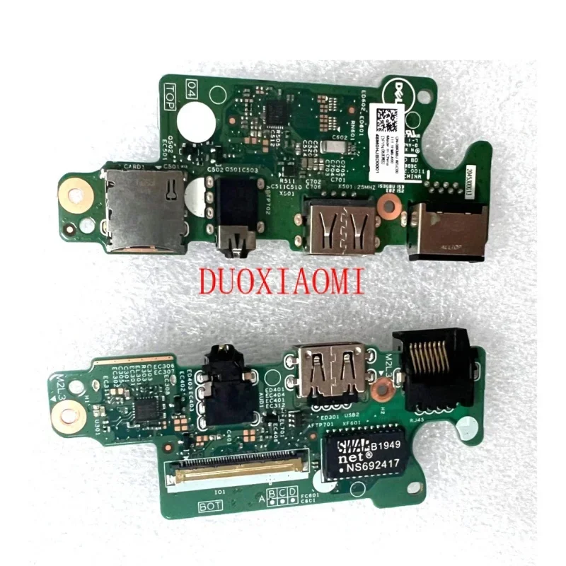 1Pcs New USB SD Card Reader RJ45 Audio Board For Dell Vostro 5490 5590 V5590