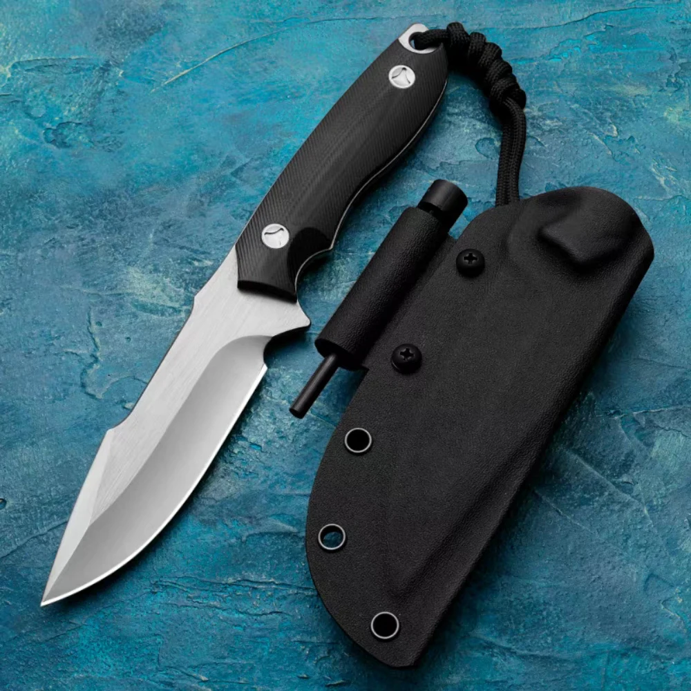 سكين شفرة ثابتة محمول عملي مع غمد K EDC للتخييم في الهواء الطلق والصيد والمغامرة والدفاع في حالات الطوارئ أداة متعددة الوظائف #2