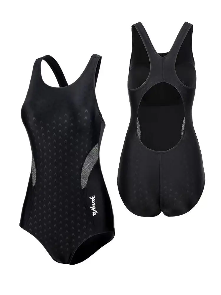 YF-Maillot de bain une pièce pour femme, entraînement sportif professionnel, sexy, slim, natation, compétition, bain