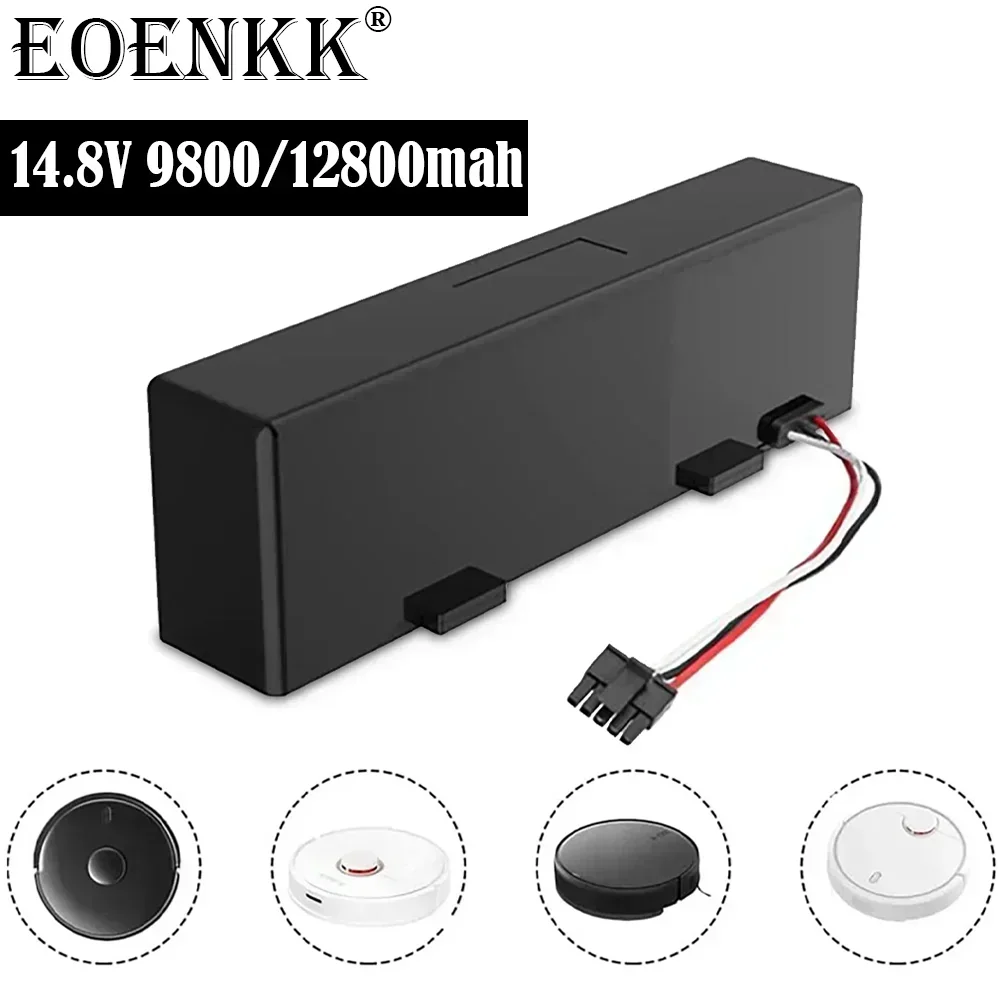 EOENKK 18650 4S1P 14.8V 12800mAh Sweeper Battery for Mijia Mi Robot Vacuum-Mop P Sweeping Mopping Robot STYTJ02YM Li-ion Battery