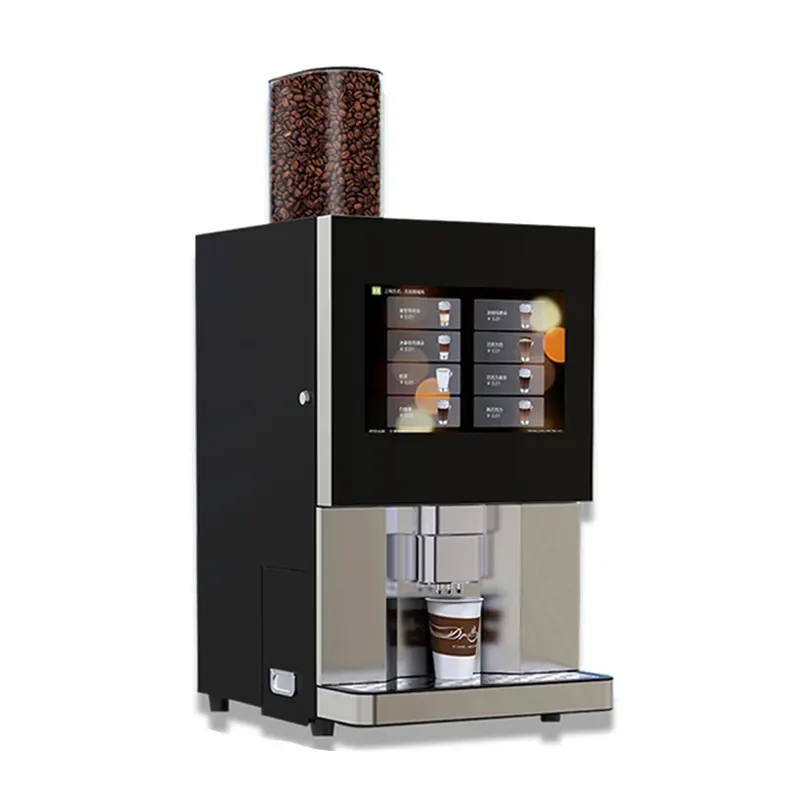 Business Smart Automatic 9 Hot Beverages Desktop Instant Vending Machine for Coffee Cappuccino