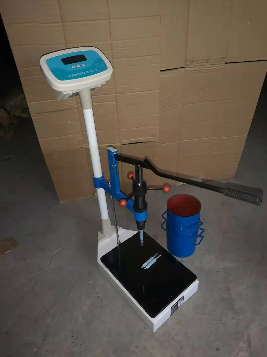 Digital concrete mortar penetration setting time penetrometer