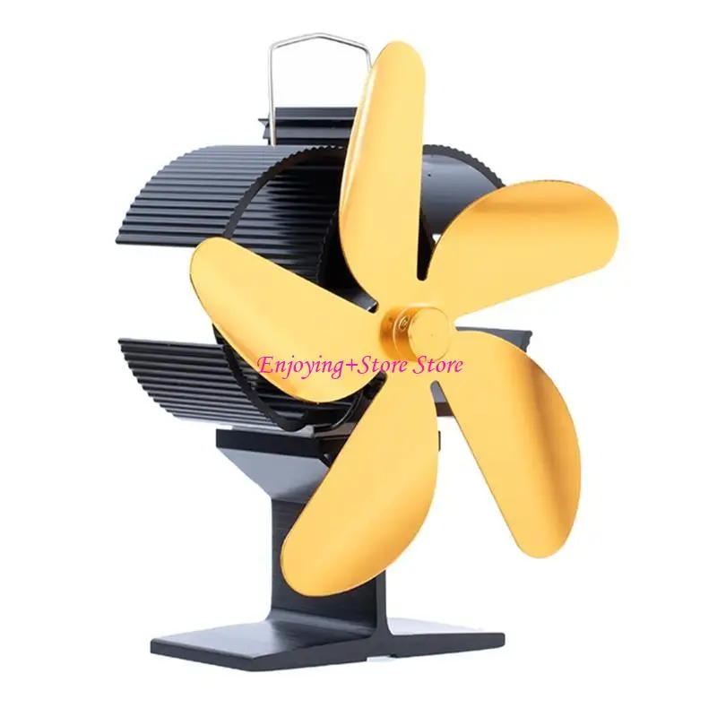 

G6DA Silent Fireplace Fan Fireplace Eco-friendly Efficient Heat Distribution for Room