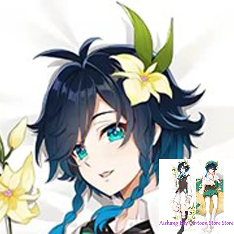 

Dakimakura Anime Pillow Cover Kaedehara Kazuha Genshin Impact For Women Double Sided Print Life-size Body Decoration