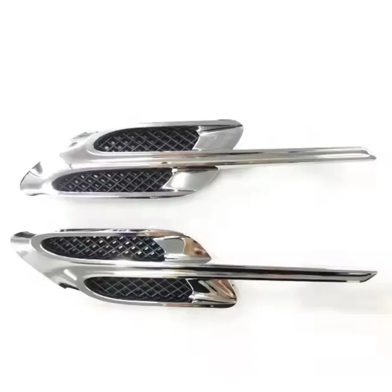 3W3821273B 3W3821274B Gloss Chrome Side Fender Guard Vents for Bentley Continental GT