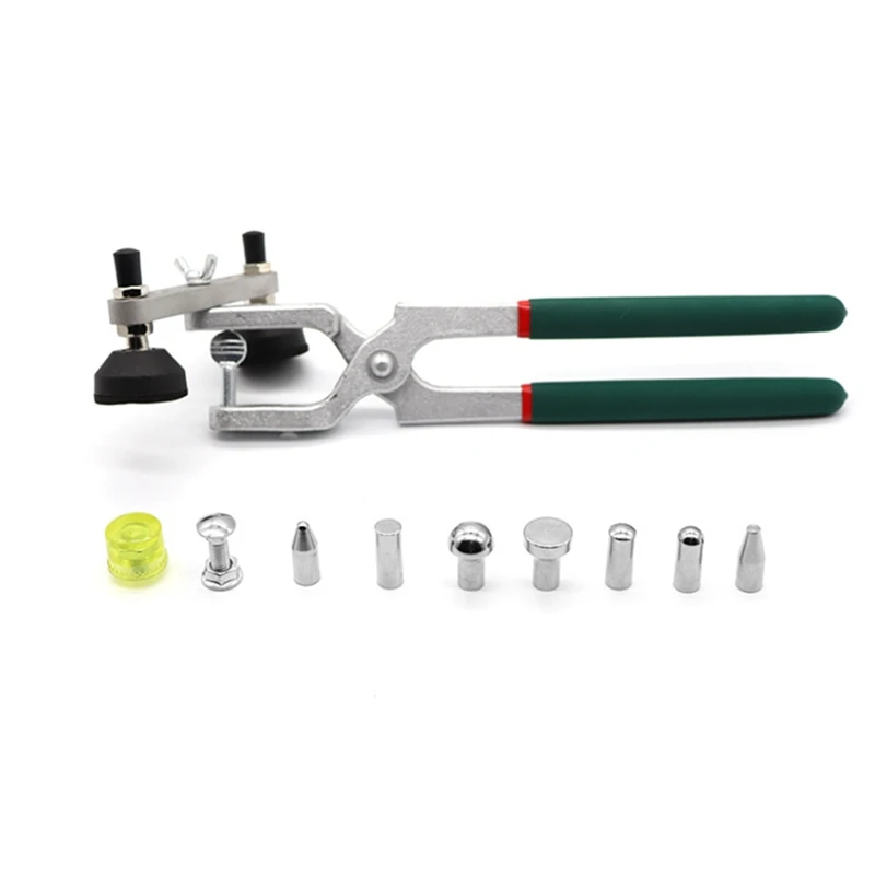 

1Set Auto Dent Repair Crimping Pliers Sheet Metal Accessories Tools Green&Silver For Machine