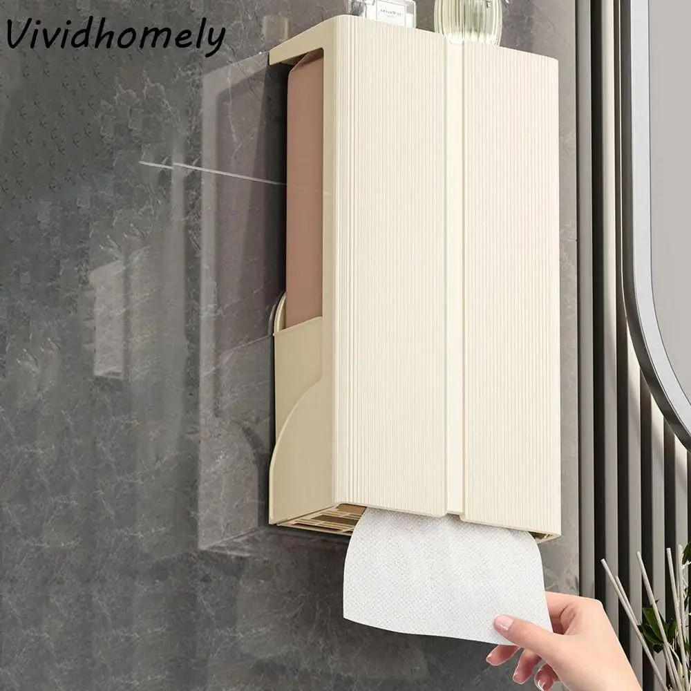 

Пластиковая настенная коробка для длинных салфеток, настенный большой длинный органайзер для бумажных полотенец, без удара, водонепроницаемая коробка для туалетной бумаги, ванная комната