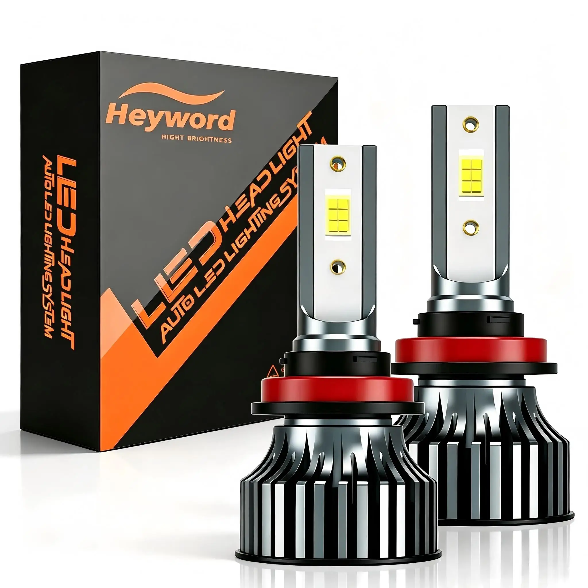 Heyword 2Pcs Super Bright H4 H7 Led Bulb Car Headlight Motorcycle H1 H3 H11 Auto Fog Lamps 9005 9006 HB3 HB4 Light 12v  420W