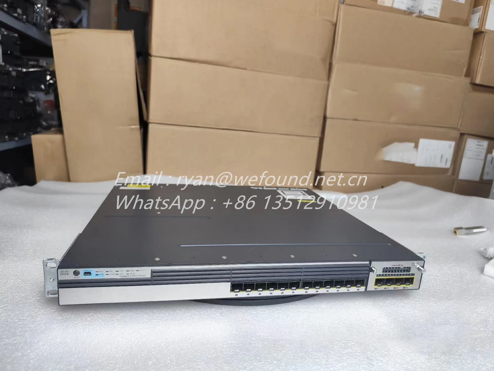 WS-C3750X-12S-E for Cisco Catalyst 3750-X and 3560-X Series Switches