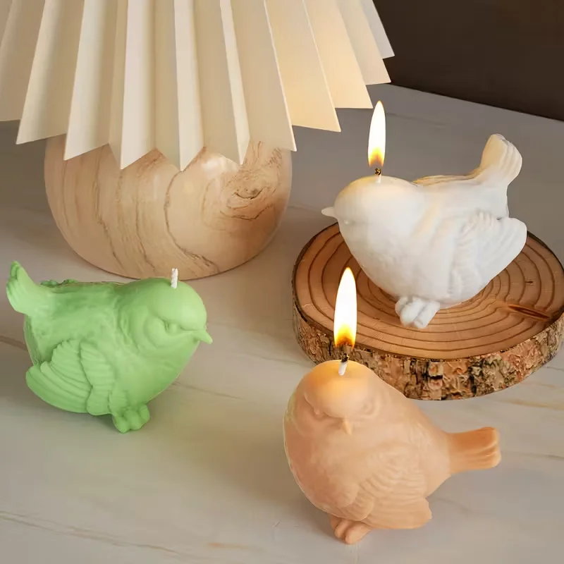 

2 шт. силиконовые формы для свечей и украшений для птиц — идеально подходят для свечей, смол, воскового мыла ручной работы, домашнего декора и поделок