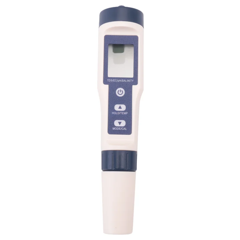 A60F-5 In 1 Temperature Meter TDS/EC/PH/SALT /Salinity Water Quality Monitor Tester For Aquarium Acidimeter