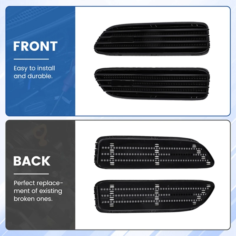 Side Fender Vent Grill 51137895913 51137895914 For BMW 3 Series M3 E46 2001-2006 Fender Air Vent Trim Cover