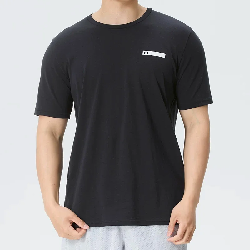 

Under Armour Short-Sleeved Men's 2026 Summer New Style Black Breathable Running T-Shirt 1390203-001