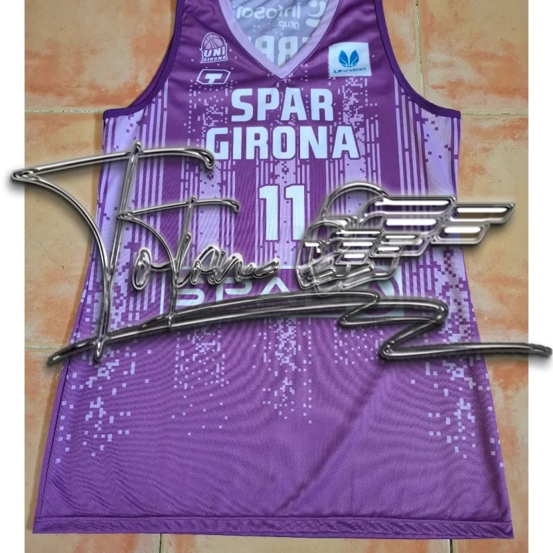 Camisetas de baloncesto de pareja de moda española, ropa deportiva transpirable de hip-hop estilo High Street 2025 Girona