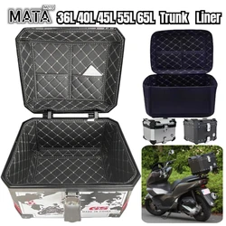 Universal  Square Box Motorcycle Trunk Liner Universal Electric Vehicle Tailbox Detachable Cushion Inner Liner 36L/45L/57L