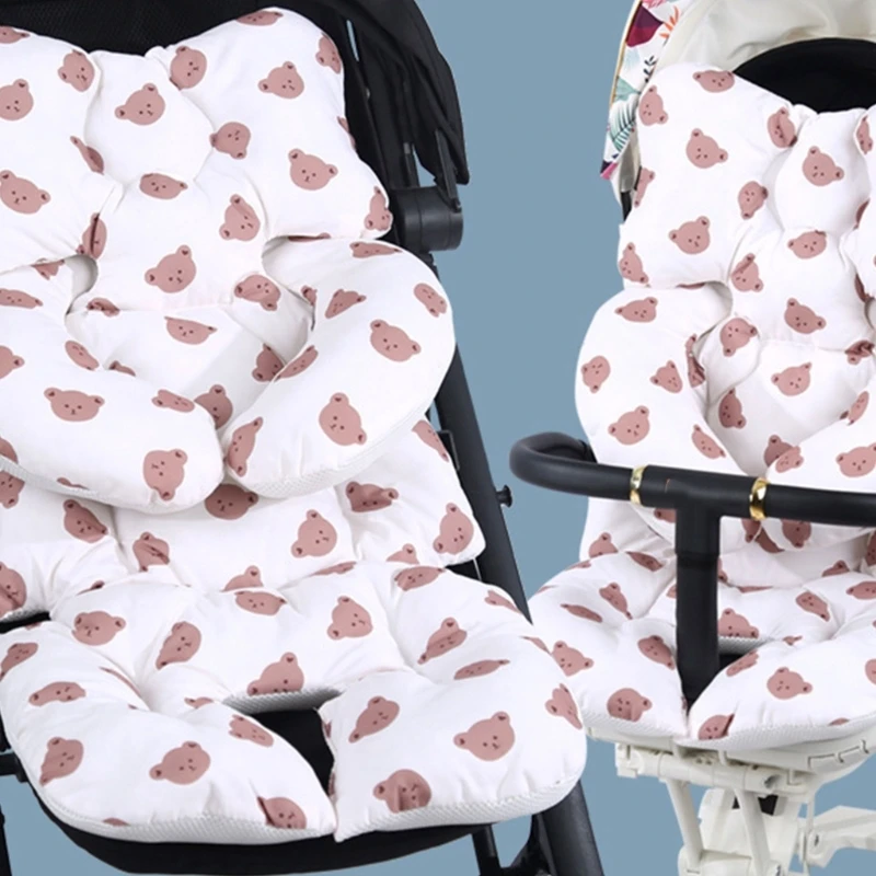 

Washable Pram Padding Breathable Head Support Cushion Cartoon Bead Printed Pad