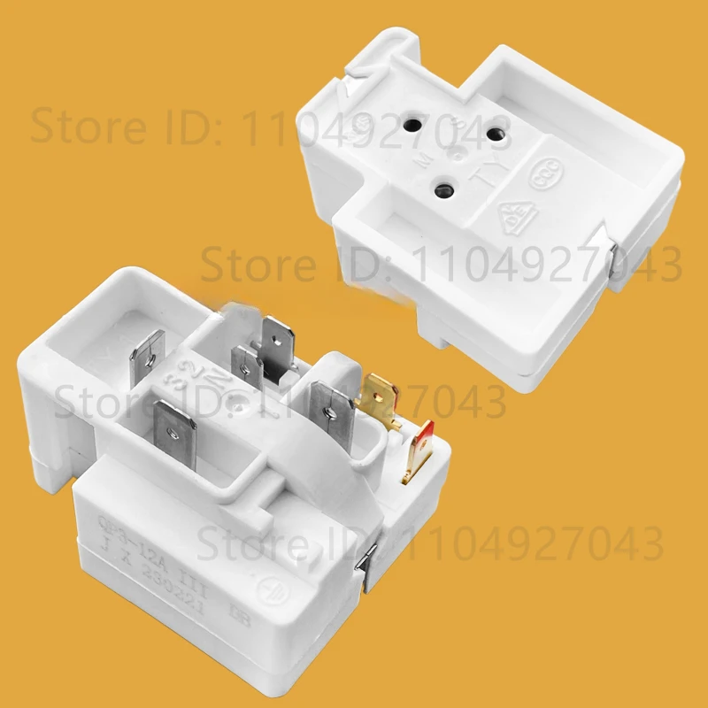 Suitable for Haier refrigerator starter QP3-12A compressor overload protector relay accessory 7 plug-in pieces