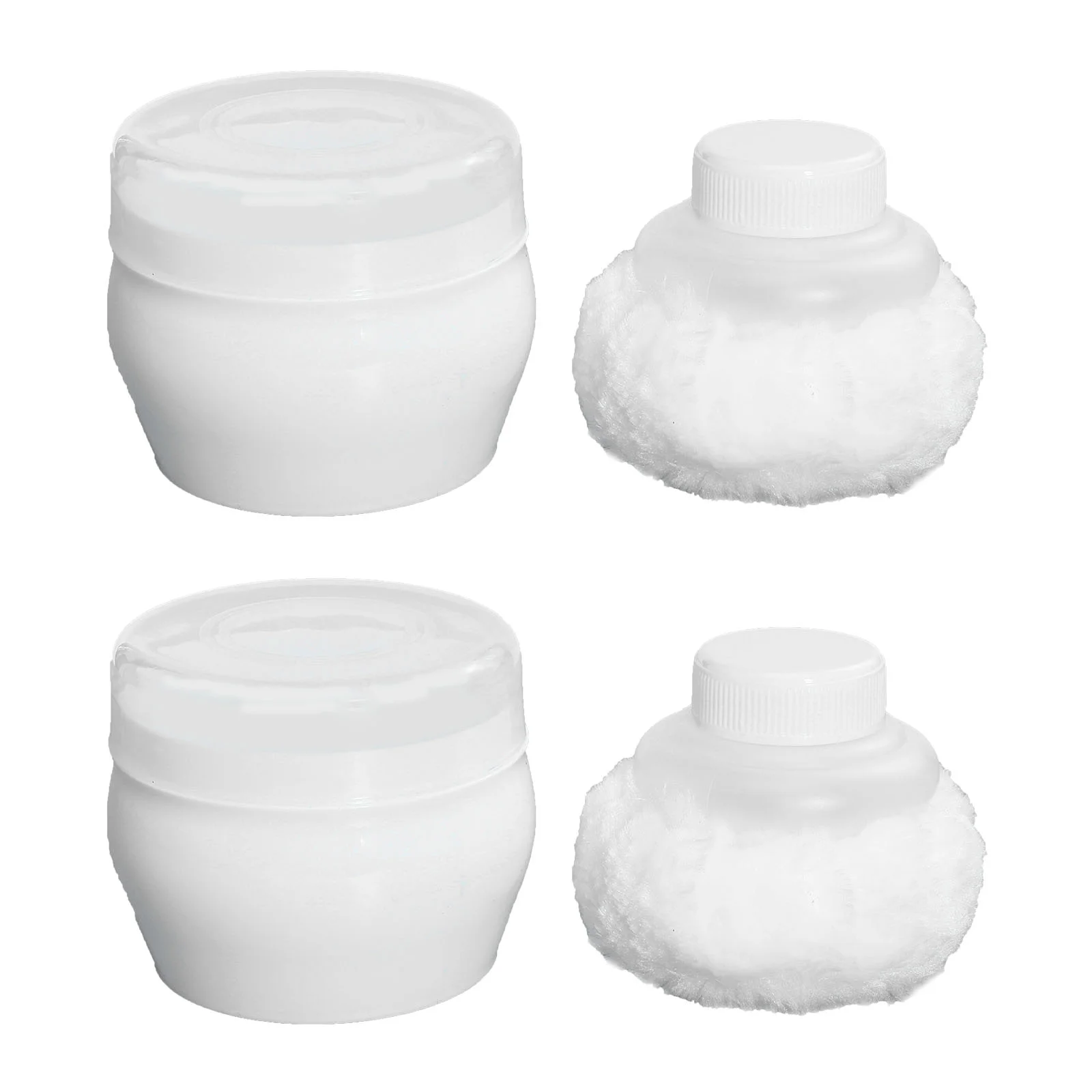 2 Sets Baby Powder Puff after Bath Infant Body for Pp Plastic Talcum Applicator