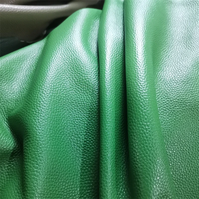 1.2/1.5mm Green Cowhide. First Layer Leather.Real Leather Fabric. Handmade DIY For Bags. Sofa Repair. Full-Sheet Cutting