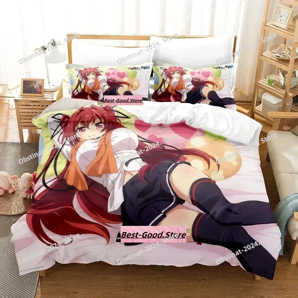 2024 Shinmai Maou No Testament Bedding Set Printed Bed Set With Pillowcase Bed Duvet Cover Single Double Queen Super King Size
