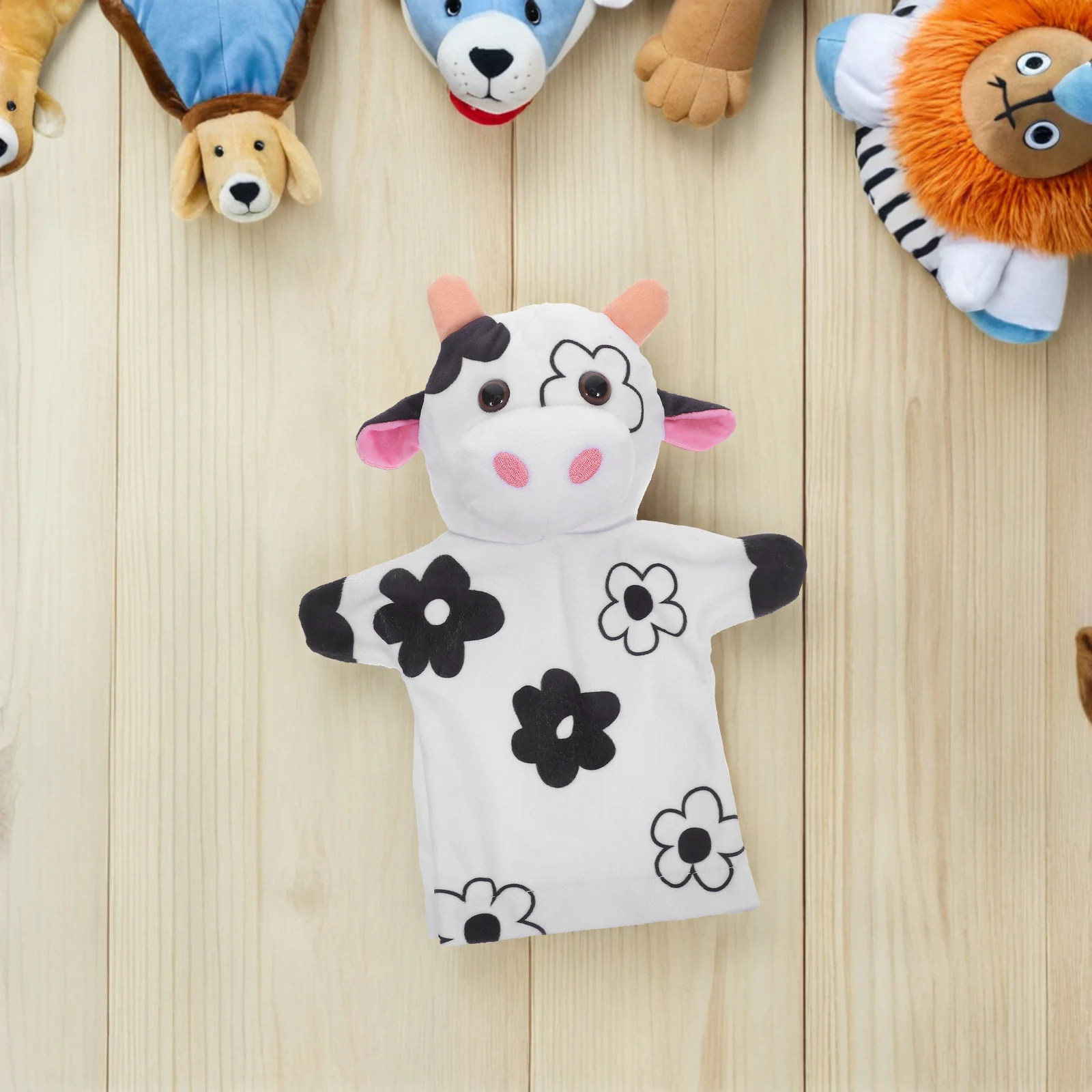 Handpoppen met boerderijdieren Leuke koe voor kinderen Fantasierijk spelen Storytelling Set Klaslokaalbenodigdheden Fantasiespel Peuter