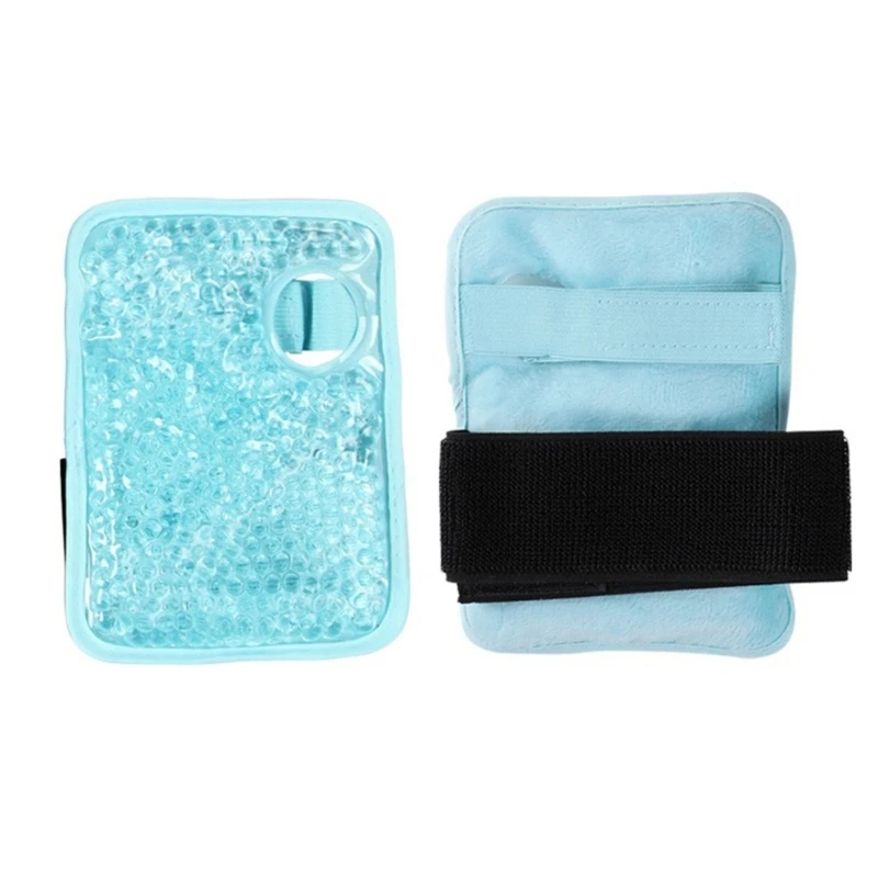 Gel Beads Ice Pack Practical Ice Bag with Strap Hot and Cold Pack Reusable Wrist Ice Pack for Knee Shoulder Foot Ankle