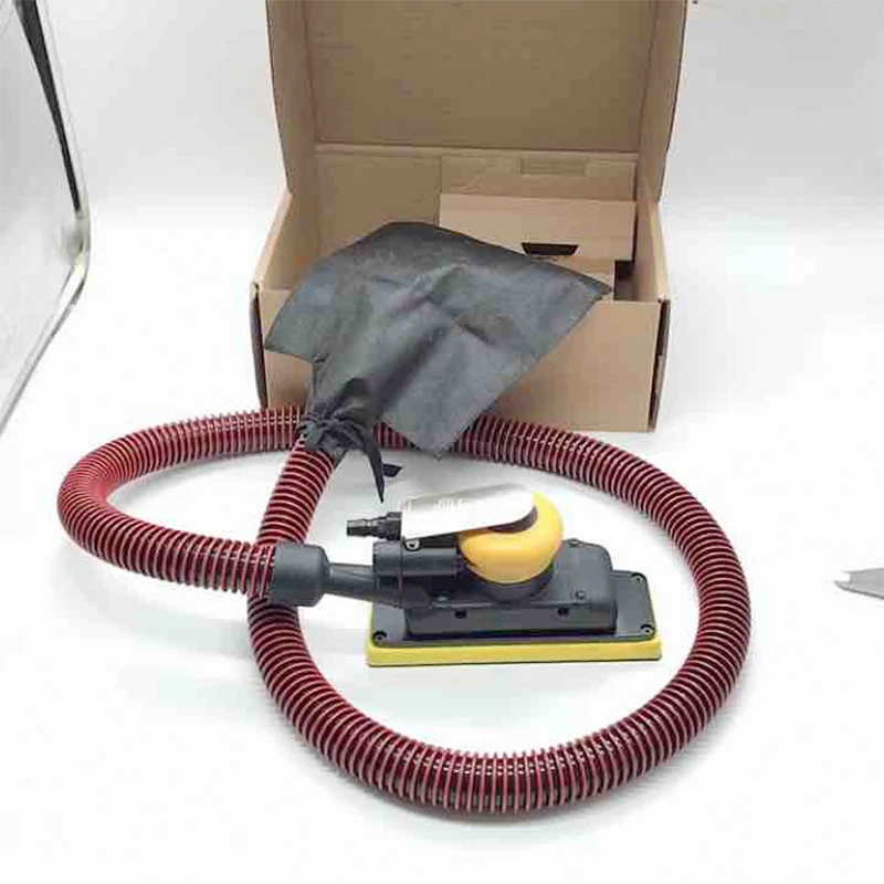 Professional 70*198mm Square Air Orbital Sander Central Vacuum Ready Pneumatic Sanding Machine Substitute 5mm Eccentricity