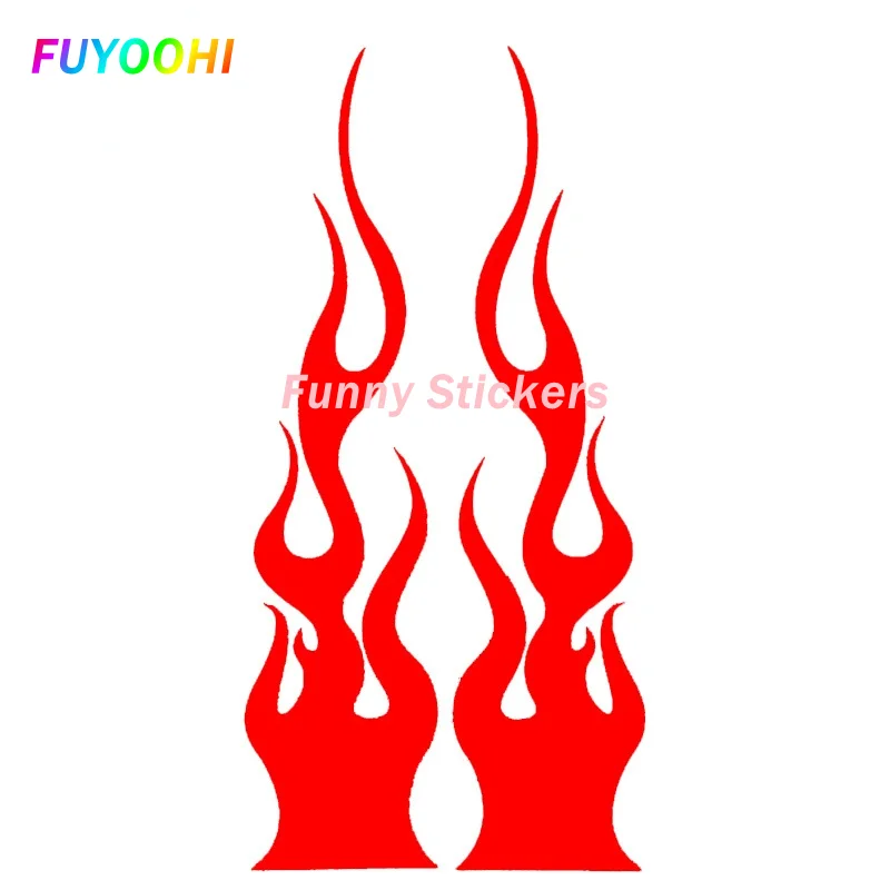 

FUYOOHI Exterior/Protection Fashion Stickers Flame Decals for Helmets Motorcycles Stickers Phone Car Sticker Decal Decor