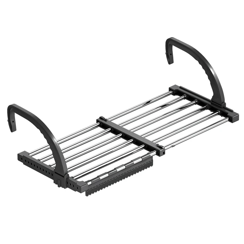 Radiator Clothes Airer Foldable Radiator Drying Rack 42-72CM Extendable Radiator Clothes Drying Rack Balcony-A22G