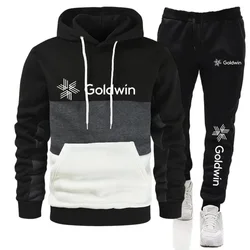 Conjunto esportivo masculino Godwin, ajuste solto, casual, nova moda, primavera e outono, 2024