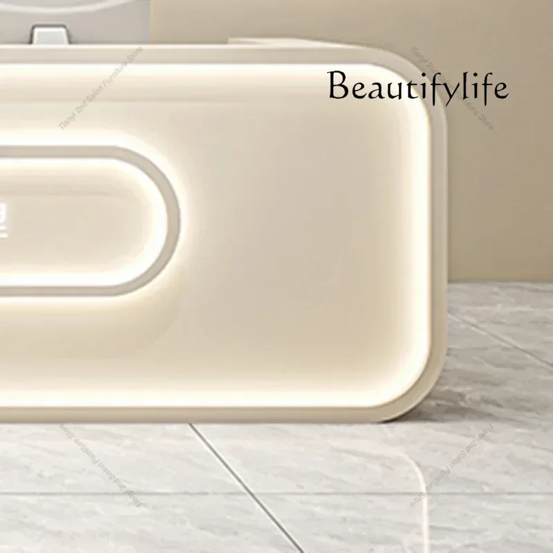 Italian Style Beauty Salon Reception Desks Clothing Store Luxury Simplicity Reception Desks Designer Furniture Receptionen HBRD