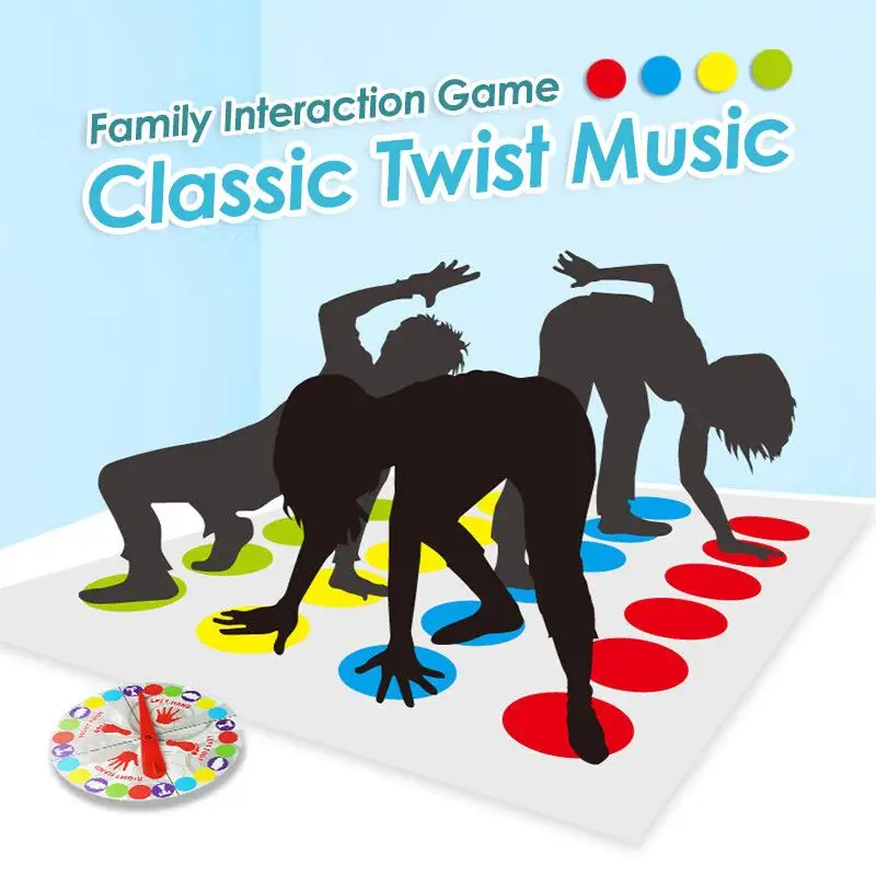 

Игра Twist Funny Kids Family Body Twist Move Mat Веселые настольные игры для родителей и детей Twist Poses, большой коврик для занятий спортом для детей и взрослых