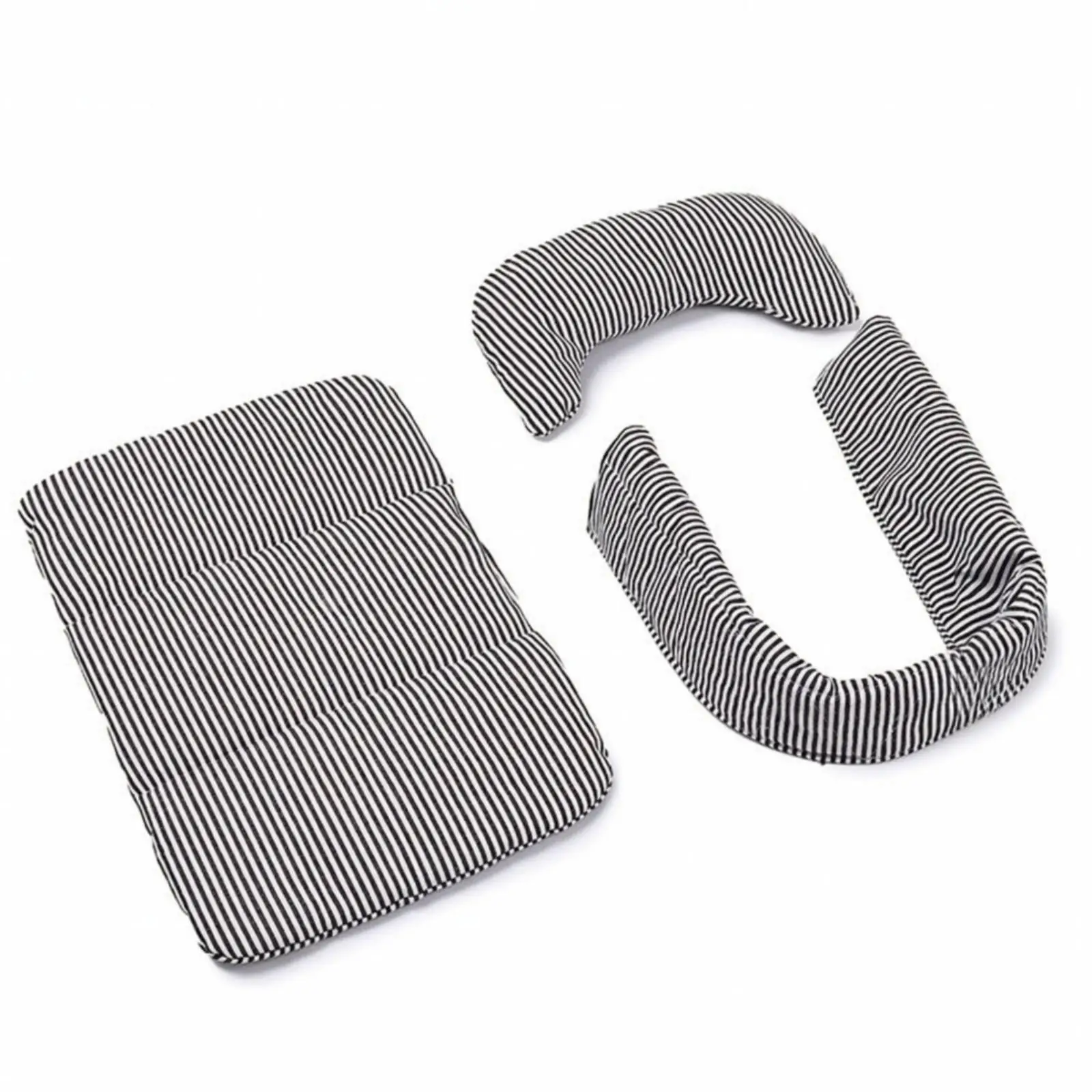 Puppy Stroller Guard Cushion Kit with Headrest Pillow and Side Barrier for Pet Carrier
