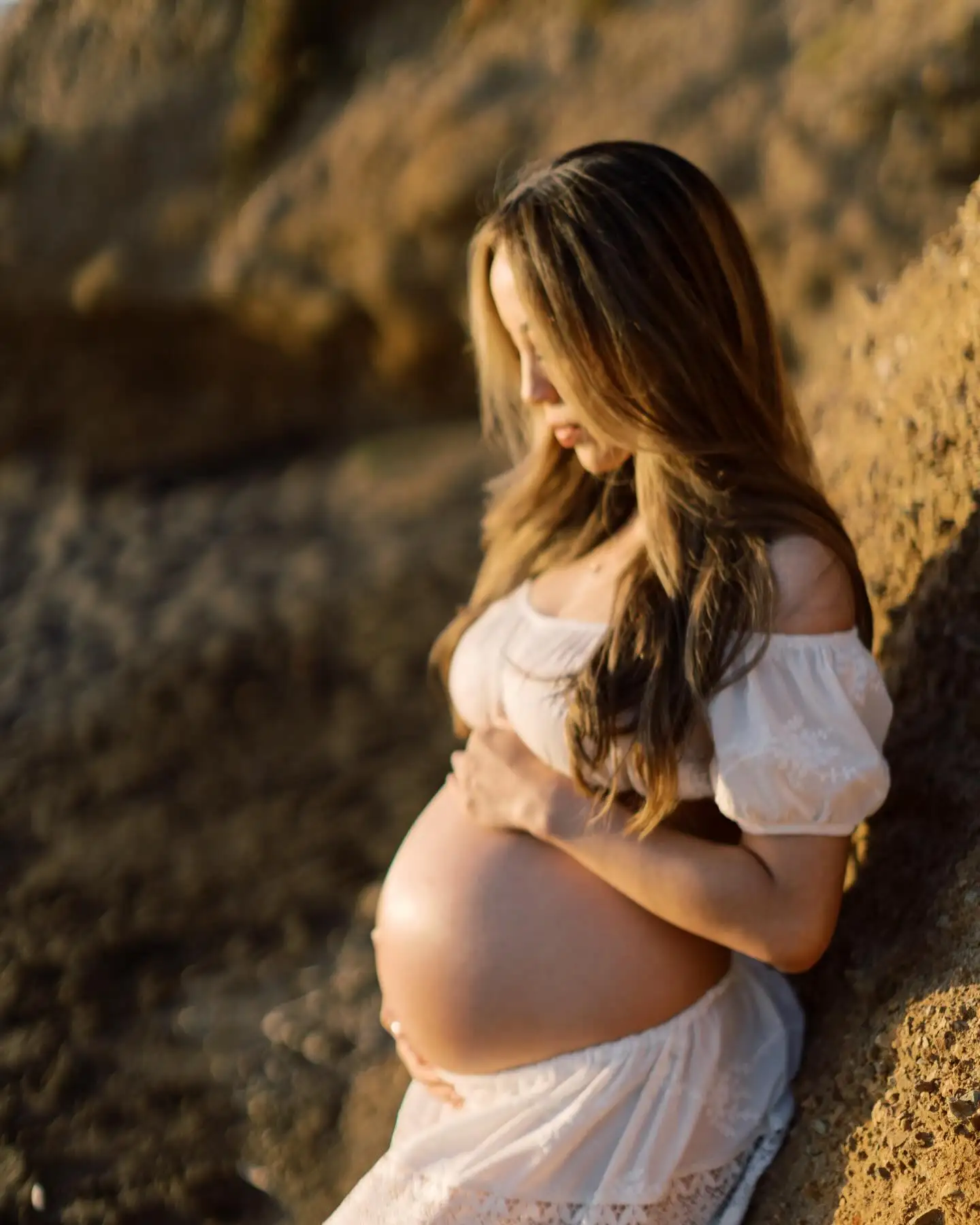 Boho Maternity Dress Photoshoot One-shoulder Floral  - Bohemia Photography Summer Maxi Dress for Pregnancy Photo Gown Loose Fit