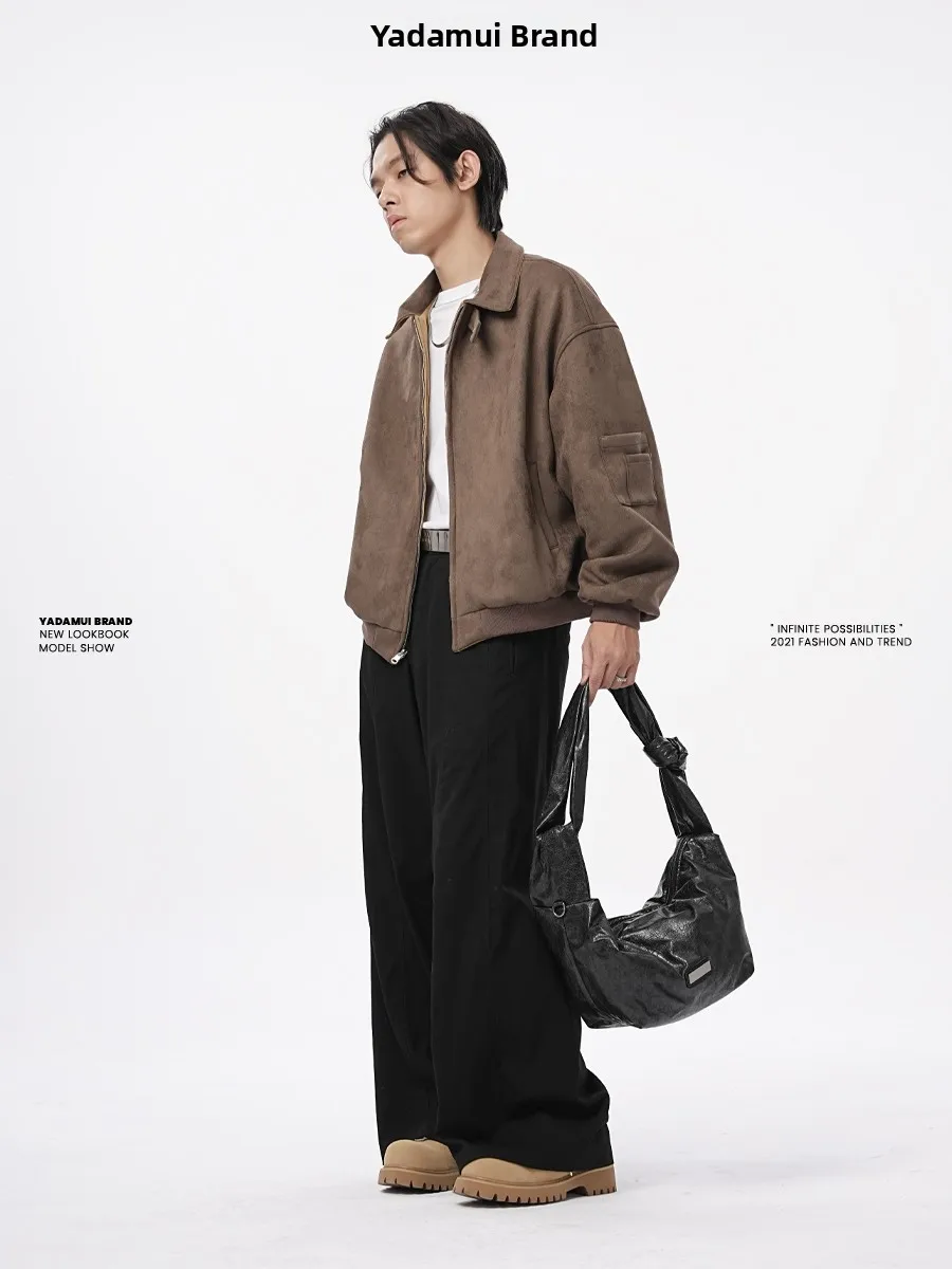 حقيبة كتف ريترو سلي زلابية aped مع تصميم مطوي حقيبة كروس ex Street Trend جلد PU ناعم جديد 2025