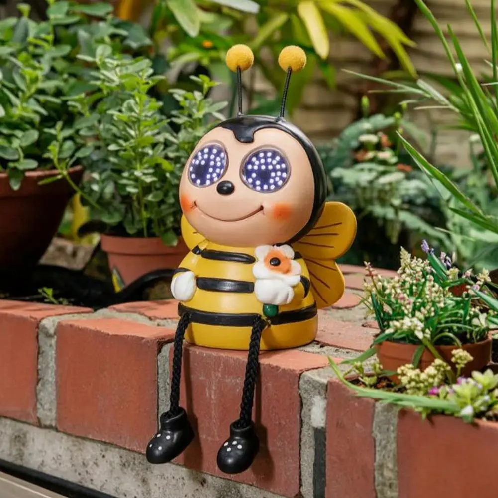 Outdoor Solar Lights Eyes Solar Lamp with Motion Sensor Outdoor Waterproof Garden Figurines Blinking Led Yard Patio Decorations