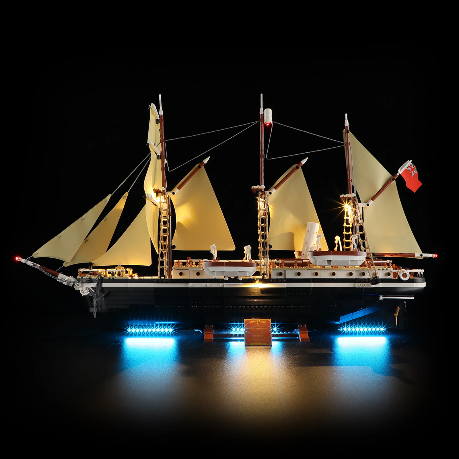 Hprosper 5V LED Light Kit for 10335 Icons The Endurance Ship Decorative Lamp With Battery Box(Not Include Building Blocks)