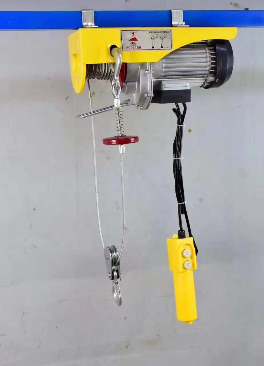 Mini Electric  Crane Hoist Home Red Motor Training Power Sales Pendent Color Support Wire Method Origin Type Online Rope