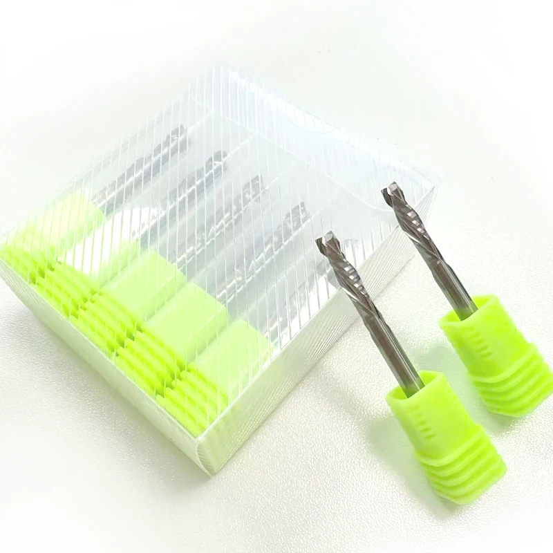 

1 шт., 3,175-10 мм, две канавки вверх и вниз, спиральная твердосплавная фреза - концевые фрезы для сжатия древесины и ПВХ