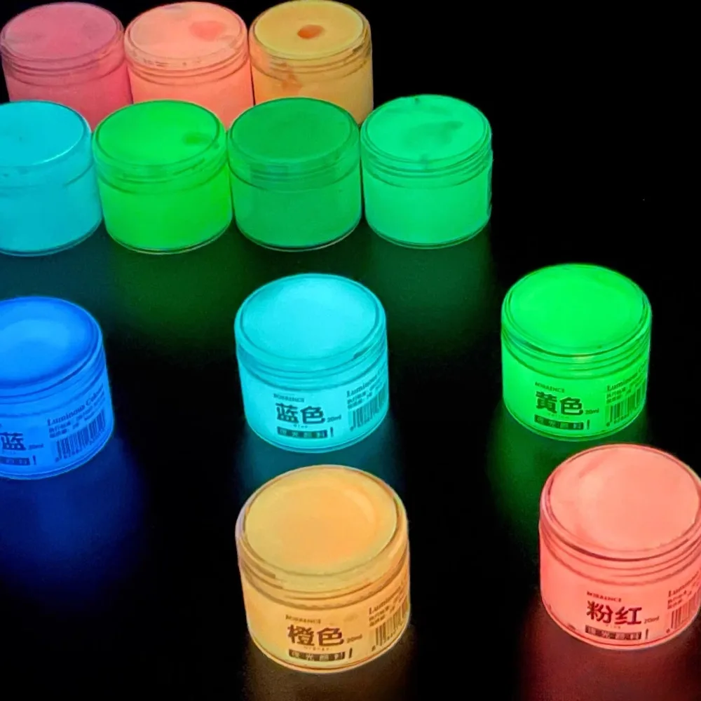 60g Long Lasting Bright Luminous Powder Paint Epoxy Resin Pigment Glow In The Dark Fluorescent Powder Diy Artwork Party Supplies