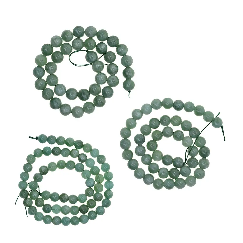 Jade Round Spacer Beads Jewelry Making Materials Loose Natural Stone Beads for Necklace Bracelet and Earring DIY