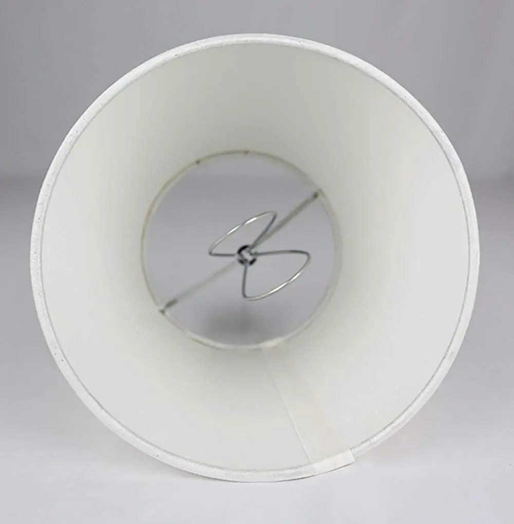A84E-Set Of 6 White Fabric Cloth Clip On Chandelier Lamp Shades, Replacement For E14 Wall Lamp Chandelier Home Decoration