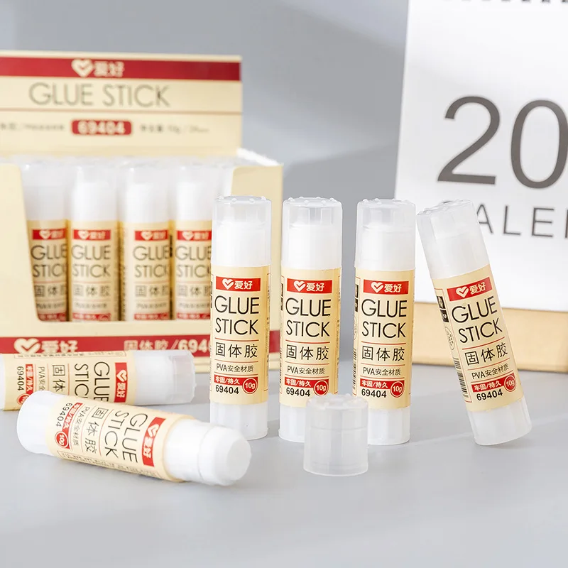 5pcs Korean-Style Stationery Office 9g Solid Glue Student Handmade Solid Glue White High Adhesive Glue Wholesale