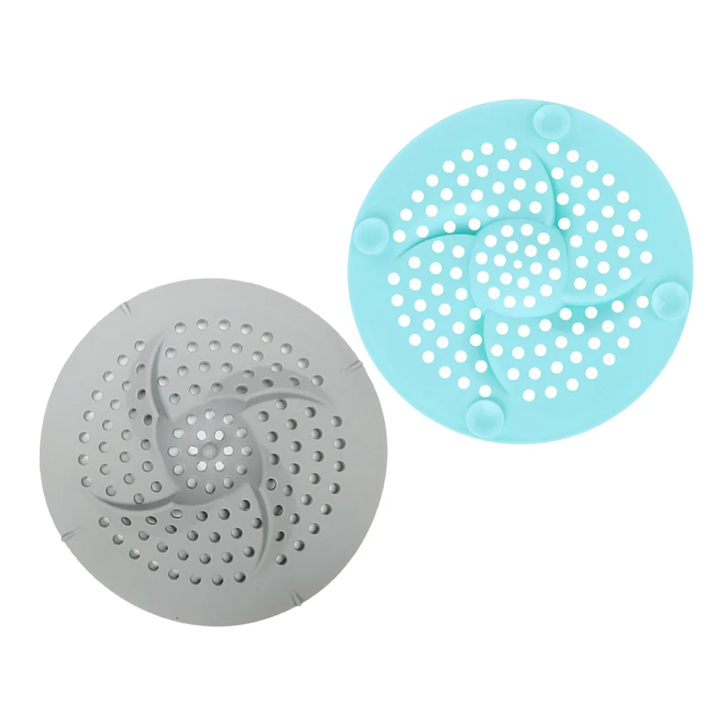 

2Pcs Simple Sink Filter Kitchen Drain Cover Silicone Plug Floor Drain Mat Odor Blocker Simple Sink Filter Kitchen Supplies
