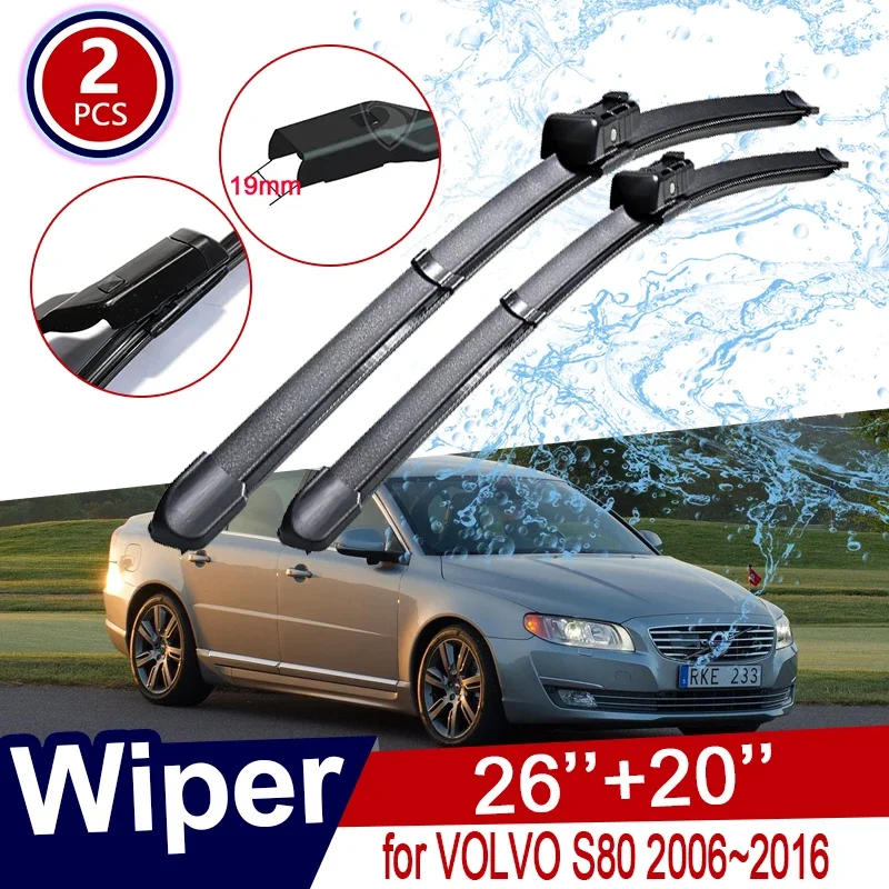 

Car Wiper Blades Window for Volvo S80 2006~2016 Front Windshield Wipers Car Goods 2007 2008 2009 2010 2011 2012 2013 2014 2015